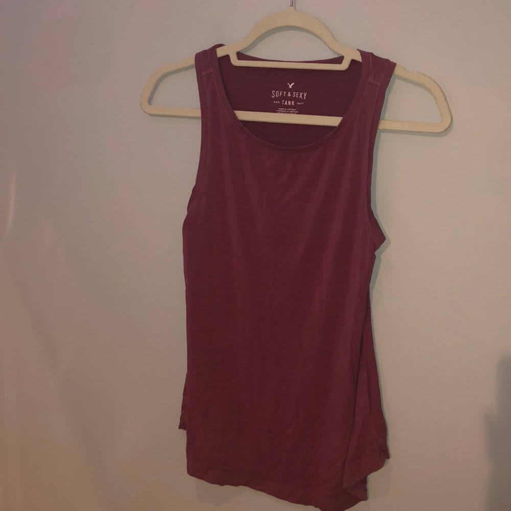 Burgundy tank top